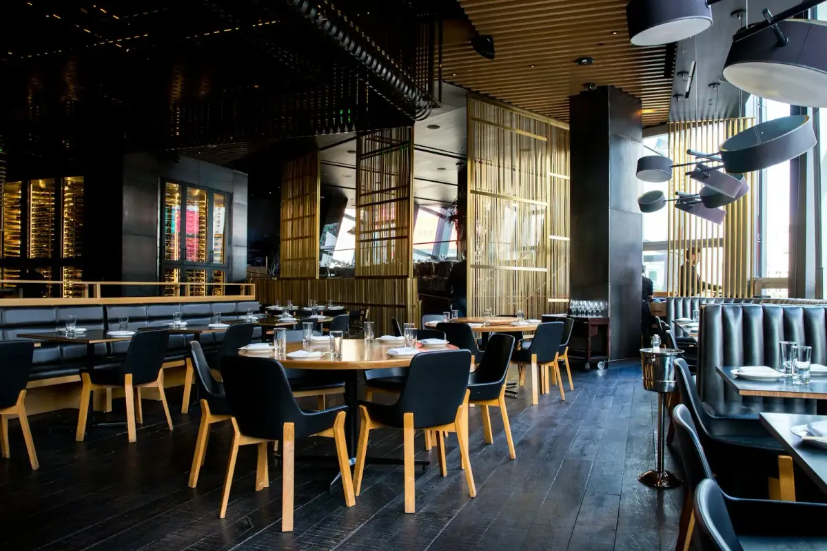 Stylish business interior with intentional atmosphere