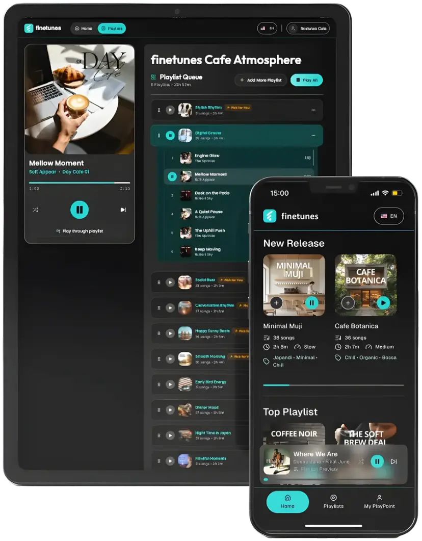 เครื่องเล่น finetunes บนอุปกรณ์